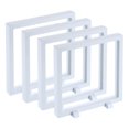thumbnail image 1 of Uxcell 4 Pcs 3D Vitrina Flotante, Soporte de Exhibición de Marco Flotante de 7.1 x 7.1 x 0.8 Pulgadas, Caja de Almacenamiento de Joyas Transparente PE, Blanca, 1 of 6