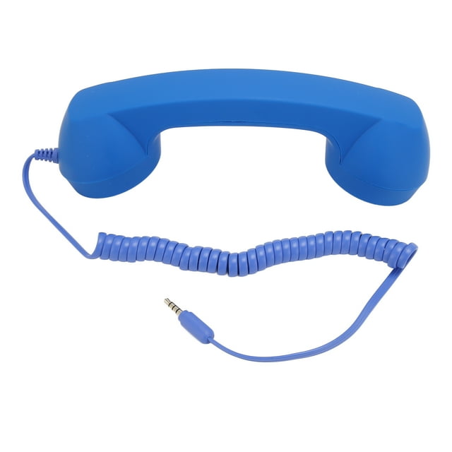 Telephone Handset For Cellphone, Retro 3.5mm Telephone Handset Radiation Proof Wired Cell Phone Receiver For Smartphone Computer