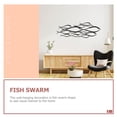 thumbnail image 6 of Eease Decorative Fish Swarm Wall Ornament Metal Wall Decor in Modern Style Wall Art, 6 of 10