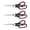 Black, variant on Scissors, 8.5" Scissors All Purpose Comfort Grip Stainless Steel Sharp Scissors for Office Home Supplies, Right/Left Handed, 6 Piece Set(6 Pack)