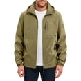 thumbnail image 5 of WRKEKC Windbreaker Jackets for Men Hooded Long Sleeve Zip-Up Outerwear With Zipper Pockets for Outdoor Travel and Hiking, 5 of 9