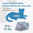 thumbnail image 3 of Transportín de mascotas aprobado por Pawaii Airline para gatos y perros de 6 kg, 3 of 9