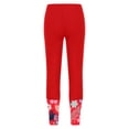 thumbnail image 2 of CHICTRY Upf 50+ Swim Leggings for Girls Printed Bottom Leg Swim Long Pants Gymnastics Yoga Dance Tights Red 16, 2 of 5