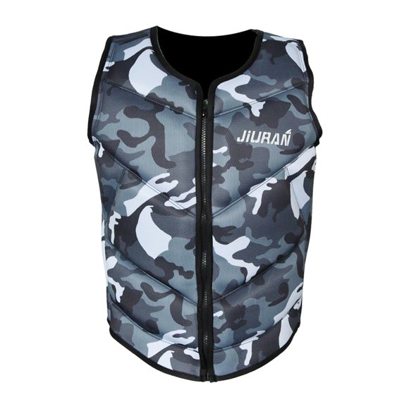 Langgg Life Vests Life Jacket Protective Buoyancy Grey Kayak M for Sailing Trainer Grey M