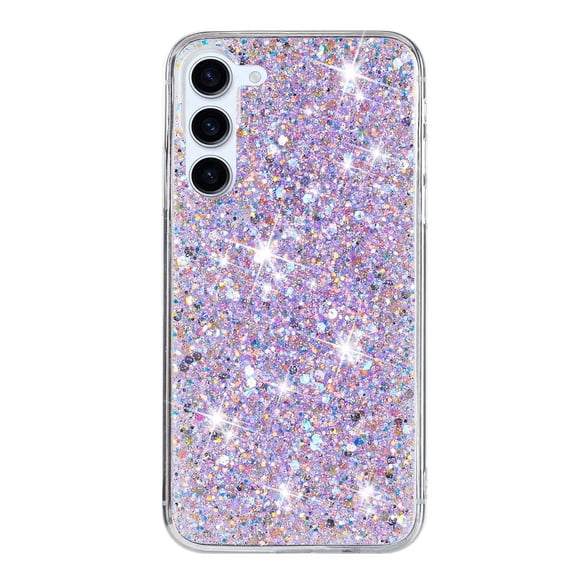 Mobile Phone Case Compatible with Samsung Galaxy S26, Glitter Sparkle Bling Protective Case for Girls and Women, Ultra Slim Shockproof and Scratch-Resistant, Trendy Case,Purple