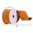 thumbnail image 4 of Vickerman Q214883 2.5 in. x 10 Yards Camel Faux Suede Ribbon, 4 of 4