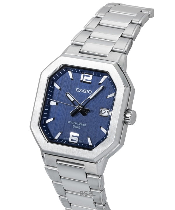 Casio Analog Stainless Steel Blue Dial Quartz MTP-B195D-2AV Men's Watch
