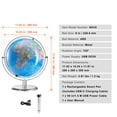 thumbnail image 3 of KFFKFF Interactive World Globe, 9 in, Kids' Learning Tool with Voice-Activated Pen, Illuminated LED, USB, Educational Toy, Ideal Gift for Boys & Girls, 3 of 9