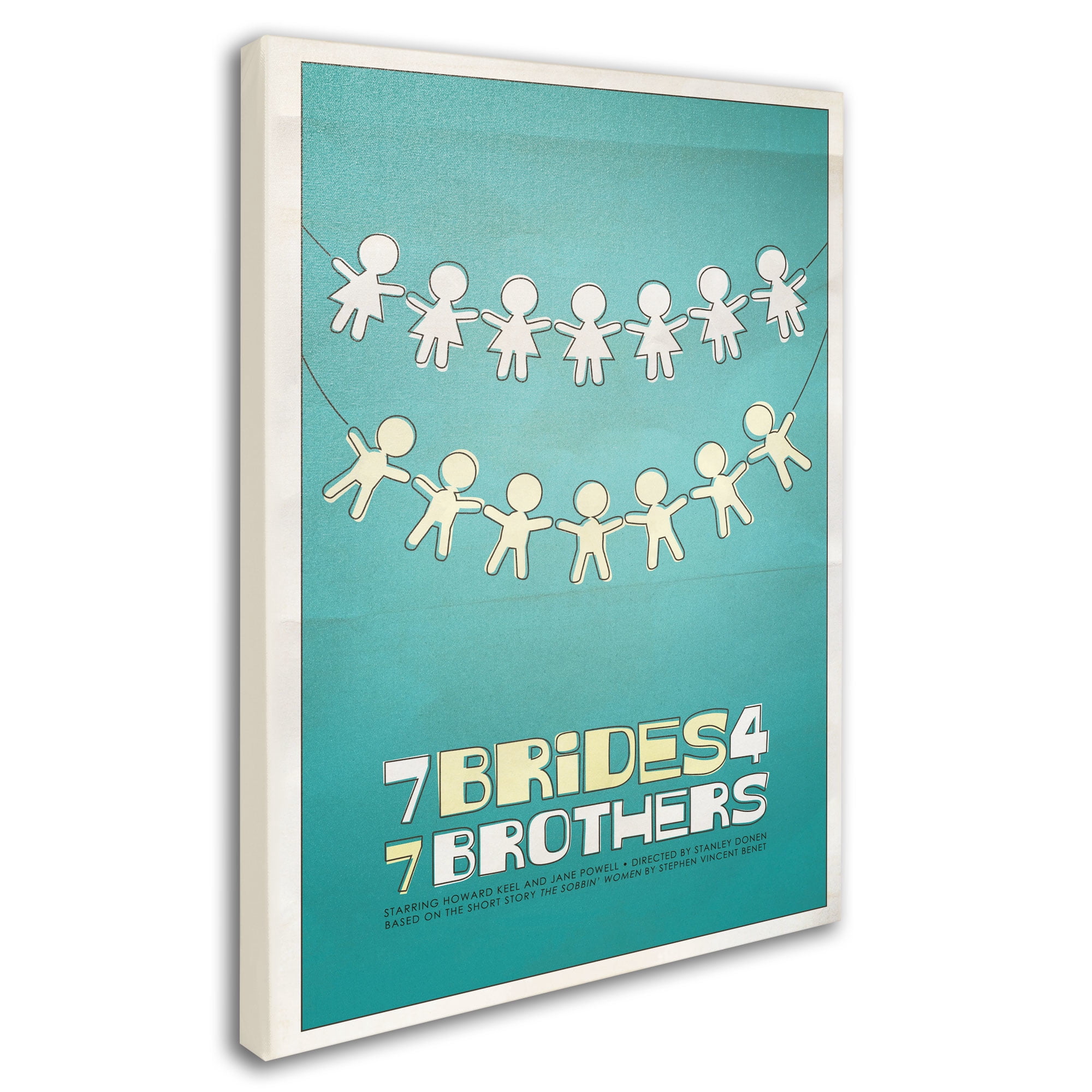 Trademark Fine Art "Seven Brides for Seven Brothers" Canvas Art by Megan Romo