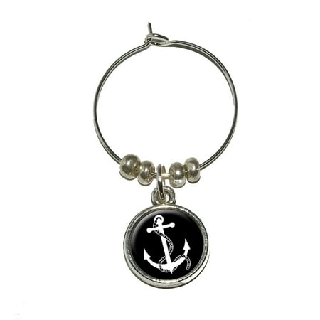 Anchor and Rope - Boat Boating Wine Glass Charm