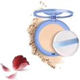 thumbnail image 1 of Beauty Powder Cake For Makeup Hold,Starprout Beauty Pressed Powder,Oil Control Face Powder Waterproof, MattePerfections Pressed Powder, SettingPowder Makeup Long Lasting,Lightweight (Classic ivory, 1), 1 of 7
