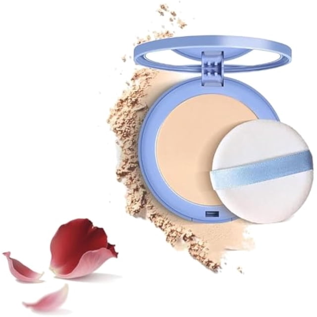 Beauty Powder Cake For Makeup Hold,Starprout Beauty Pressed Powder,Oil Control Face Powder Waterproof, MattePerfections Pressed Powder, SettingPowder Makeup Long Lasting,Lightweight (Classic ivory, 1)