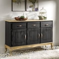 thumbnail image 3 of Bridge Brazil Wood Buffet Sideboard Green | Furniture Dash Black color wax., 3 of 5