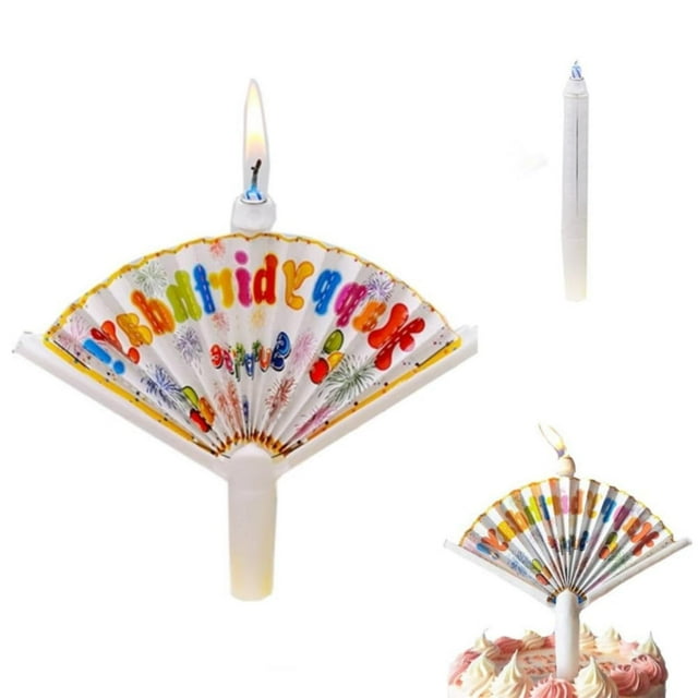 Reusable Novelty Fan Birthday Candle Surprise Clown Birthday Candles Fan Wishing Candle Birthday Candles For Cake Fun Birthday Candles For Cake Reusable Birthday Candle