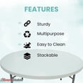 thumbnail image 3 of EventStable TitanPRO Plastic Folding Table - 72'' Round - 5-Pack, 3 of 7