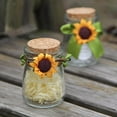 thumbnail image 2 of Luckyn 100 Pcs Homemade Sunflower Simulation Paper Sunflower for DIY Wedding Party Home, 2 of 9