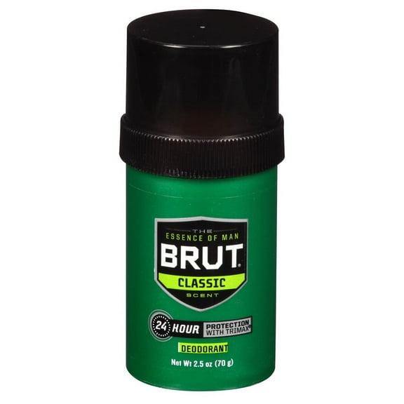 Brut Deodorant 2.7oz Round Solid Classic (Pack of 2)
