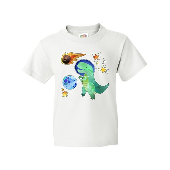 Inktastic Tyrannosaurus Rex vs. Meteor Fun Space Dinosaur Youth T-Shirt
