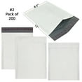 thumbnail image 3 of UOFFICE 200 Poly Bubble Mailer Bags per Pack 8.5 x 12" - #2 White Envelopes, 3 of 11