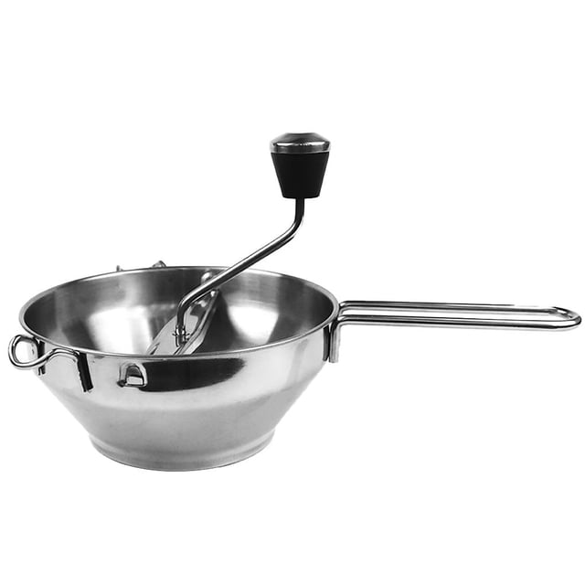 Wosthever Molino de verduras de acero inoxidable, molino rotativo de alimentos, colador, triturador de patatas con 3 discos de molienda, Cocina y Comedor