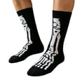 thumbnail image 5 of AWZXDE Halloween Crew Socks Skeleton Novelty Printed Socks for Adults for Halloween Cosplay Theme Party and Casual Home Lounging Activities, 5 of 7