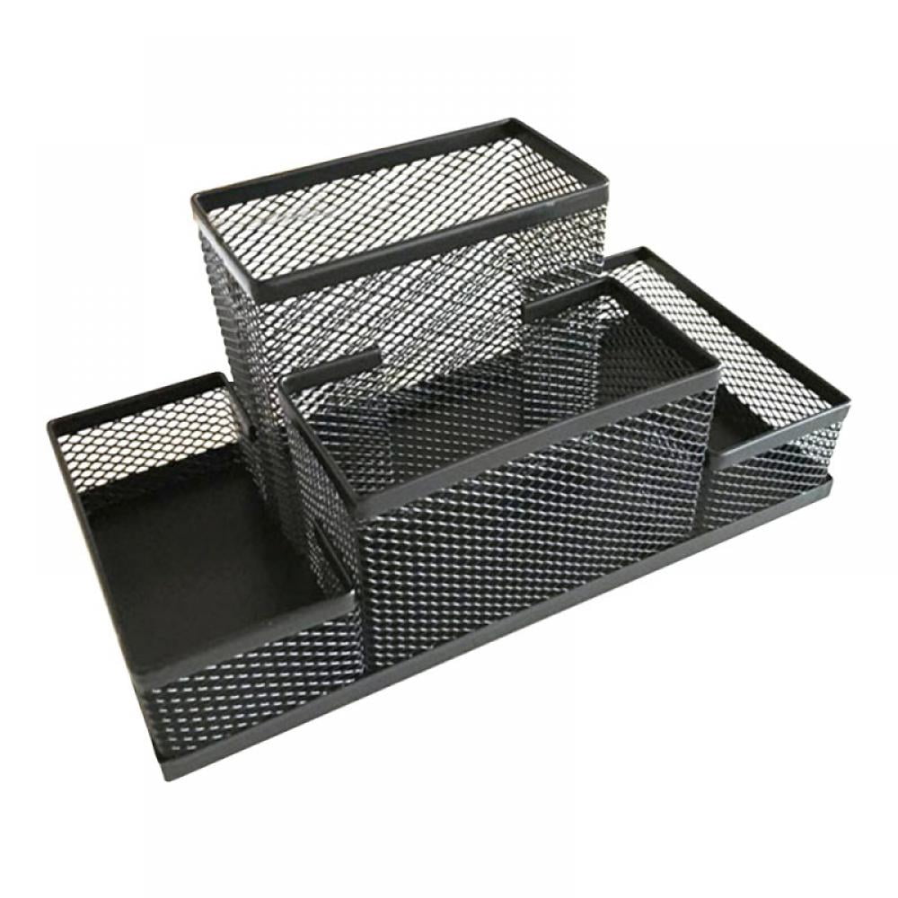 Pen Holder Mesh Pencil Holder Metal Pencil Holders Pen Organizer Black for Desk Office Pencil Holders