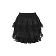 thumbnail image 3 of Black Lace Ruched Bustle Skirt, 3 of 3