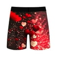 thumbnail image 5 of Ousvtion on Sale Valentine's Day Mens Trunks Love Heart Print Boxer Briefs Valentines Rose Boxers Underwear Comfort Soft Brief Gift for Men Clearance,C09-Pink,XX-Large, 5 of 7