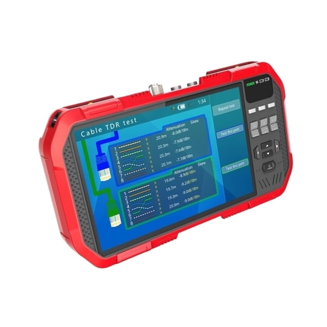 7 Inch 4K HD IP CCTV Tester Monitor AHD CVI TVI CVBS Camera Test 8MP Multimeter Optical Fiber POE ,Stable Reading