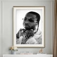 thumbnail image 4 of Póster con impresión artística de cantante de rap y humo pop, pegatinas de pared con estrellas de música hip hop, para bar, pub, club, pintura en lienzo, decoración del hogar a la moda, 4 of 5