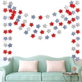 thumbnail image 5 of Clearance Wall stickers under $1,Patriotic Star Streamers Garland Red White Blue Bunting Banner Paper Hanging Decorations For 4th Of July American Independence Day Labor Day Holiday Memorial Day, 5 of 9