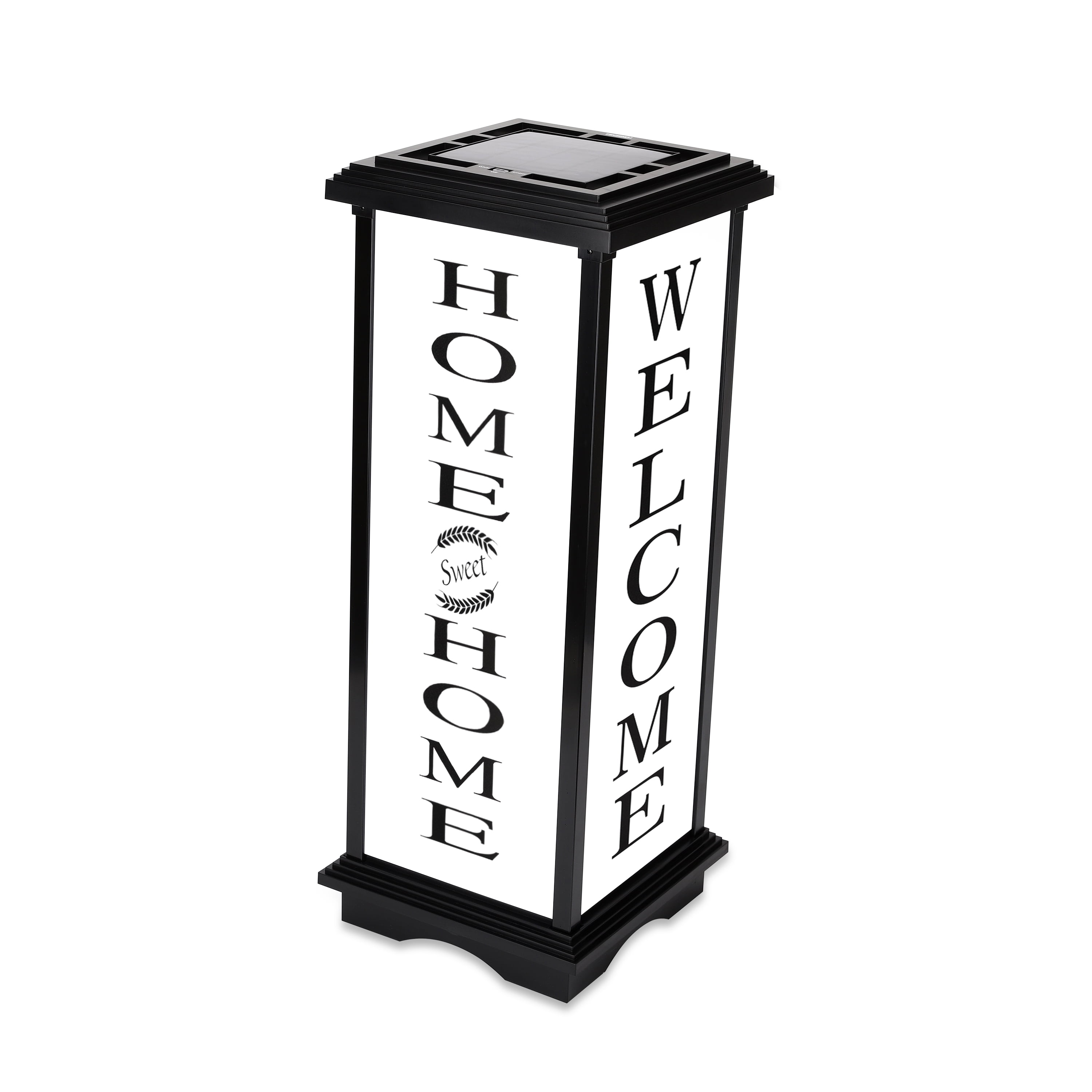 Techko Solar Welcome Lantern – Amber or White Light (Height 24.5")
