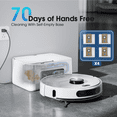 thumbnail image 4 of Robot Vacuum and Mop Combo with 3D Home Mapping, Self-Emptying Base for 70 Days, 220 Mins Runtime, Pet Friendly Anti-Tangle, 4 of 7