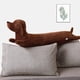 thumbnail image 4 of ¡Liquidación! Liuanngg Dachshund - Muñeco de poliéster de 110 cm, 43 pulgadas, peluche gigante de perro, cachorro de lobo, almohada para dormir de cuerpo largo para niños, Navidad., 4 of 6