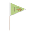thumbnail image 1 of Pork Ham Contact Father Art Deco  Fashion Toothpick Triangle Cupcake Toppers Flag, 1 of 3