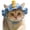 Style B, variant on Orange Cat Hat, Cotton & Soft Cute Knitted Hats for Cats Birthday Party Spring Puppy Hat for Small Pets