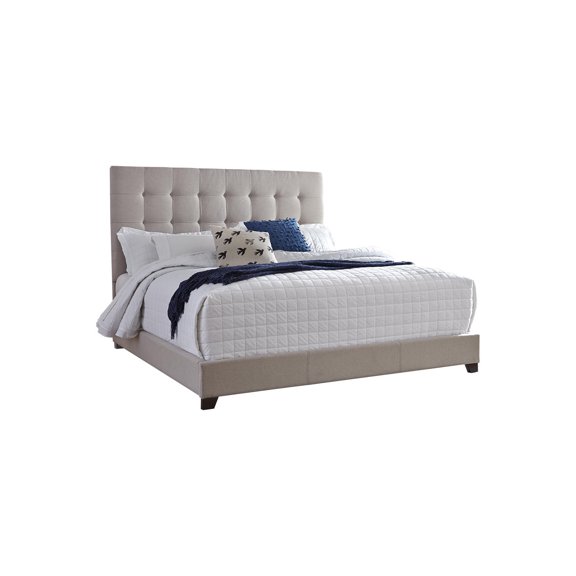 Signature Design by Ashley Contemporary Dolante Queen Upholstered Bed Beige