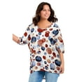 thumbnail image 2 of Avenue Women's Plus Size Leila Top, 2 of 2