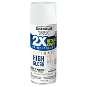 White Sand, Rust-Oleum American Accents 2X Ultra Cover High Gloss Spray Paint, 12 oz