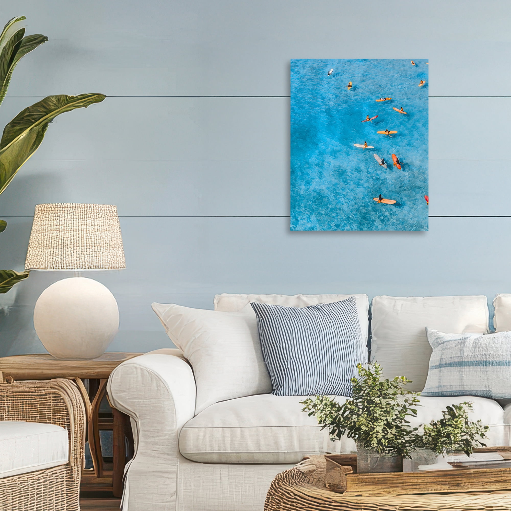 Stupell Industries Leisurely Surfers on Sea Canvas Wall Art, design by Jesse Keith
