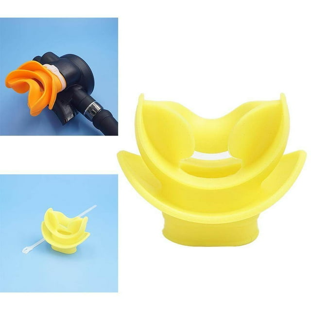 Mouth Piece for Scuba Diving Regulators & Regulator Mouthpiece Scuba Snorkels Yellow