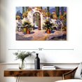 thumbnail image 3 of Elephant Stock Spanish Arch Wall Art - Horizontal Canvas Wall Art - Living Room Wall Decor - Architecture Canvas - Blue And Orange Decor By Colin Campbell - 39" x 26", 3 of 8