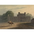 thumbnail image 2 of Henry Morton 24x18 Black Ornate Framed Double Matted Museum Art Print Titled: Gateway to Battle Abbey (After 1819), 2 of 5