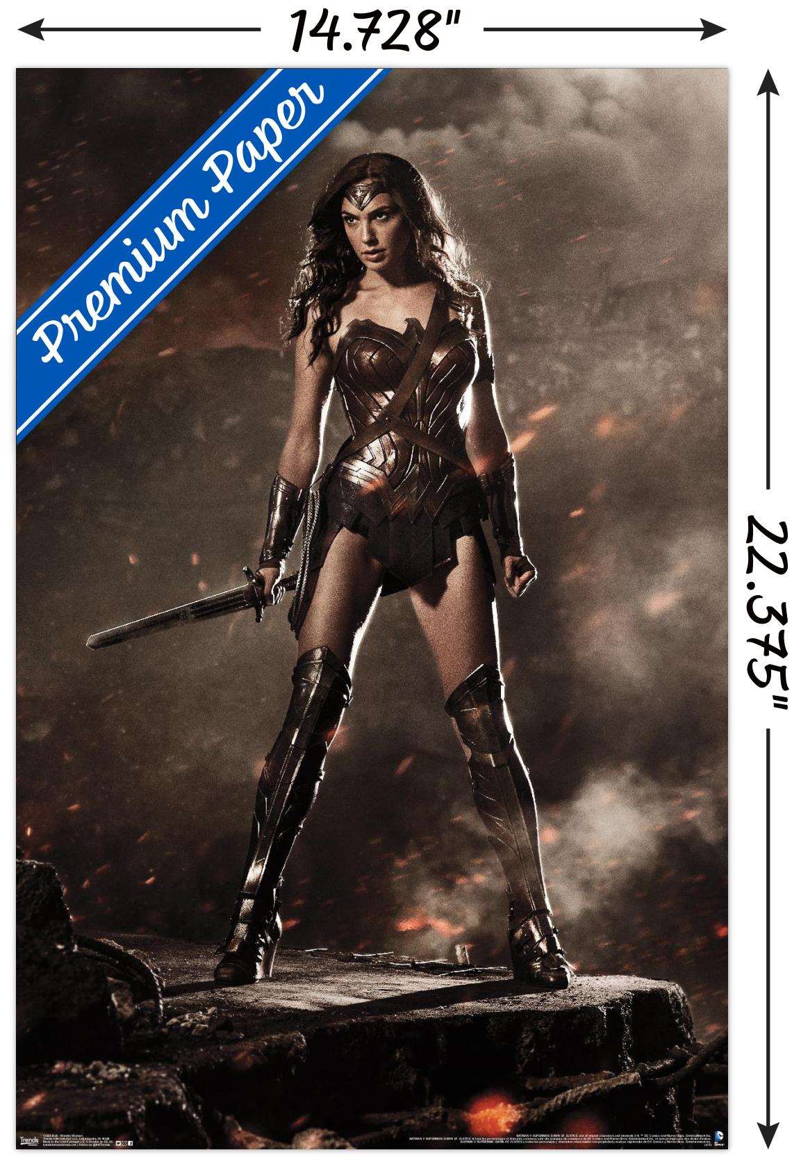 DC Comics Movie - Batman v Superman - Wonder Woman Wall Poster, 14.725" x 22.375"