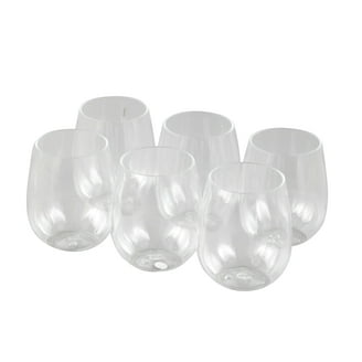 Chinet Cut Crystal, 15 oz. Disposable Plastic Stemless Wine Glasses,  Glassware, 24 Count Box - Walmart.com