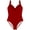 Red, variant on Women's Twist Front One Piece Swimsuit for Lady Ruched Tummy Control One Piece Bathing Suits for Women Red Size M