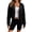 Black, variant on Womens Hoodiess Light Zip Up Hoodie Outer Layer Cropped Jacket Sweatshirt with Pockets S-2XL