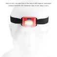 thumbnail image 6 of Fearlessin Headlamp COB Lightweight Plastic Multi Colors Headlight Headband Waterproof Safe Head Flashlight Fishing Outdoor Camping Black, 6 of 6