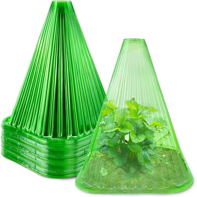30 piezas Cuadrado repetible para usar fuelle de plantas para proteger las plantas de pájaros, heladas, caracoles, verde. Sailing Electrónica
