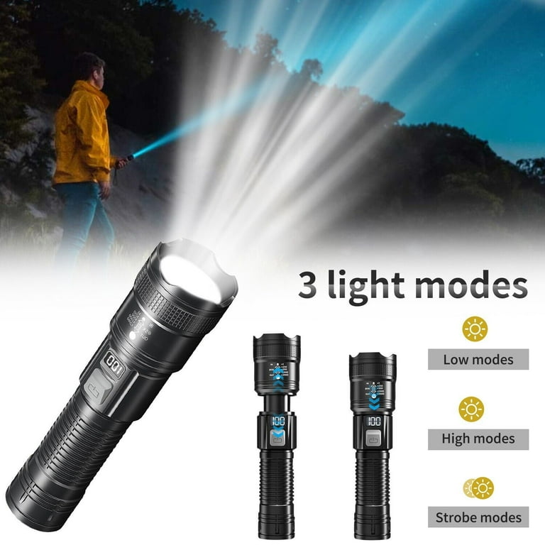Liwarace XY-8068 Zoom Multifunction Outdoor Digital Flashlight